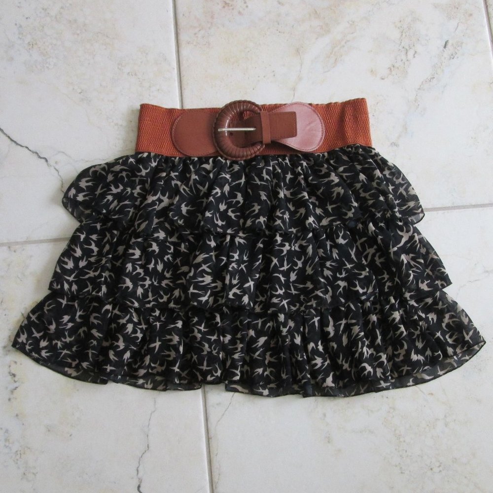 Women's Tiered Mini Skirt (L) - Picture 1 of 5
